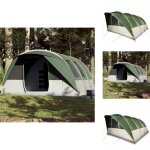 Vidaxl - tente familiale tunnel 7 personnes vert impermable - tente famille - tente camping - tente ...