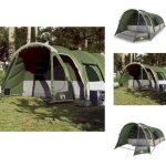 Vidaxl - tente familiale tunnel 8 personnes vert impermable - tente famille - tente tunnel - tente camping ...