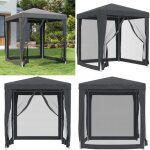 Vidaxl - tente de fte avec 4 parois latrales en maille anthracite 2x2m - tente de fete - tonnelle - ...