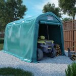Tente de garage pvc 2, 4x3, 6 m vert Tente de garage pvc 2, 4x3, 6 m vert