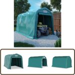 Tente de garage pvc 2, 4x3, 6 m vert - tents de garage - abri voiture - stockage exterieur - protection ...