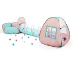 Tente de jeu pop - up 3 en 1 pour enfants avec tunnel et piscine � balles pour enfants, gar�ons, filles, ...