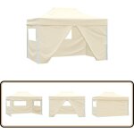 Tente pliable avec 4 parois latéraux 3 x 4, 5 m blanc crème - tente pliablle - abri solaire - tonnelle ... Tente pliable avec 4 parois latéraux 3 x 4, 5 m blanc crème - tente pliablle - abri solaire - tonnelle ...