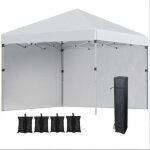 Tente pliante 3x3 m avec parois lat�rales, barnum pliable imperm�able, hauteur 2, 88 m, structure robuste ...