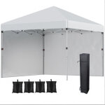 Tente pliante 3x3 m avec parois lat�rales, barnum pliable imperm�able, hauteur 2, 88 m, structure robuste ...