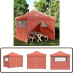 Tente de réception pliable escamotable avec 4 parois latérales - tents gazebos - abri extérieur - tentes ... Tente de réception pliable escamotable avec 4 parois latérales - tents gazebos - abri extérieur - tentes ...