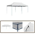 Tente de réception pliable professionnelle 3x6 m acier blanc - tents de réception - abri extérieur - ... Tente de réception pliable professionnelle 3x6 m acier blanc - tents de réception - abri extérieur - ...