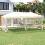 Tente de réception pliable?tonnelle de jardin?chapiteau?barnum avec parois crème 3x6 m xzz26906 maisonchic ... Tente de réception pliable?tonnelle de jardin?chapiteau?barnum avec parois crème 3x6 m xzz26906 maisonchic ...