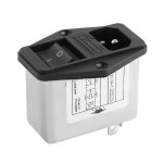 Terminaison de soudure iec 320 c14 filtre + commutateur bateau porte - fusible