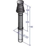 [jamais utilise] terminal vertical de dietrich pour chaudi�re naneo emc - m dy843 diam�tre 80 / 125mm ...