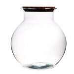 Terrarium d�co verre bouchon li�ge bose tulip 25x26, 5