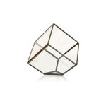 Terrarium en verre - cube sur coin - vendu par 1