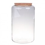 Terrarium verre dco avec bouchon mia 19x30