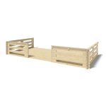Altanka - terrasse en bois avec balustrade pour abri en bois - 18m2 - 6m x 3m - couleur: naturel Altanka - terrasse en bois avec balustrade pour abri en bois - 18m2 - 6m x 3m - couleur: naturel