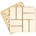 Terrasse carre en bois - plastique, tuiles composites embotables, terrasse extrieure, toits, jardins, ...