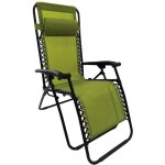 Terre jardin - fauteuil transat relax pliable multiposition + appui?tte rglable - - anis