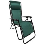 Terre jardin - fauteuil transat relax pliable multiposition + appui?tte rglable - - vert