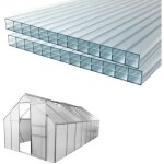 Panneau pour serre polycarbonate 6 mm - 147 cm (serre 12. 25 m) - translucide