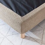 Terre de nuit - cache - sommier bouclette intégral beige 160x200 - boucletta Terre de nuit - cache - sommier bouclette intégral beige 160x200 - boucletta