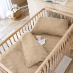 Terre de nuit - housse de couette bébé 80x120 gaze de coton beige noa - noa Terre de nuit - housse de couette bébé 80x120 gaze de coton beige noa - noa