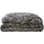 Terre de nuit - housse de couette gaze de coton imprim floral 140x200 bleu marine