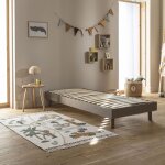 Terre de nuit - sommier kit en bois massif taupe 90x190 Terre de nuit - sommier kit en bois massif taupe 90x190