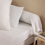 Terre de nuit - taie de traversin 43x205 gaze de coton blanc noa - noa