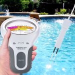 Testeur de qualit d'eau piscine ph et teneur en chlore lectronique cble 13 cm