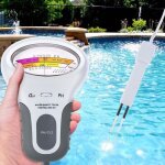 Testeur de qualit� d'eau piscine ph et teneur en chlore �lectronique c�ble 13 cm