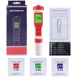 Testeur ph piscine 4 - en - 1, ph mtre electronique numrique de qualit de l'eau pour tester le ph ...