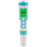Testeur de salinit� de piscine, testeur de ph et de salinit� d'eau sal�e, testeur num�rique 7 en 1, testeur ...