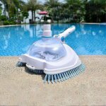 Tte d'aspirateur de piscine de jardin, brosse durable pour nettoyeur d'eau sous - marin, accessoires ...