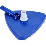 Tte de balai trianglulaire pour piscine, bleu