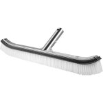 Tte de brosse premium 18' en aluminium pour piscines, spas, bains, murs, carrelages, sols, etc. (gris) ...