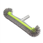 T�te de brosse professionnelle pour piscine avec embout arrondi, dos de brosse robuste en aluminium de ...