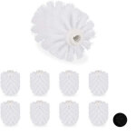 Tete de brosse de rechange pour brosse wc lot de 9
