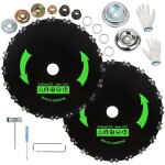 T�te de coupe - bordures � disque et cha�ne, disque de coupe � 20 dents, lame dentel�e de 23 cm (9 pouces), ...
