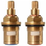 Tete a disques ceramique, paire de cartouches cramique universelles de rechange pour robinet, 1 / 2' ...