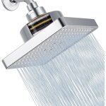 Tete de douche pluie anti calcaire, 15cm tete de douche haute pression, pommeau de douche fixe, pommeau ...