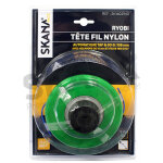 T�te fil nylon � d�roulement automatique avec 2 fils pour d�sherbeuses ryobi. montage sur hexagone de ...