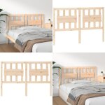 T�te de lit 140, 5x4x100 cm bois massif de pin - t�te de lit - lit - bois massif - t�te de lit en bois ...