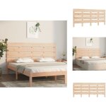 T�te de lit 140x3x80 cm bois massif de pin - t�te de lit - lit - meuble de chambre - bois massif - pin ...