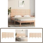 T�te de lit 140x3x80 cm bois massif de pin - t�te de lit - lit - meuble de chambre - bois massif - pin ...