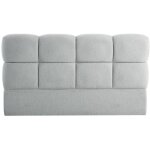 Tête de lit 160 cm - tissu texturé - gris clair - damado de pascal morabito Tête de lit 160 cm - tissu texturé - gris clair - damado de pascal morabito