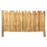 Tte de lit 170 cm pour lit 160 x 200 cm en bois de teck clair ? jane
