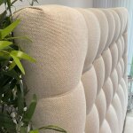 T�te de lit 2 places versailles gamme prestige h�tel, capitonn�e avec tissus de qualit� sup�rieure, 160 ...