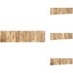 Tte de lit 200 cm bois de manguier brut massif - tte de lit - ttes de lit - panneau de tte de lit ...