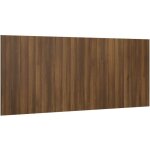 T�te de lit accessoire couchage chambre � coucher meuble 200 x 1, 5 x 80 cm mdf marron tdl0203587