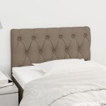 Design in - t�te de lit pour lit adult d�coration murale taupe 80x7x78 / 88 cm tissu cfw578908