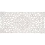 Tte de lit antique blanche sculpte  la main